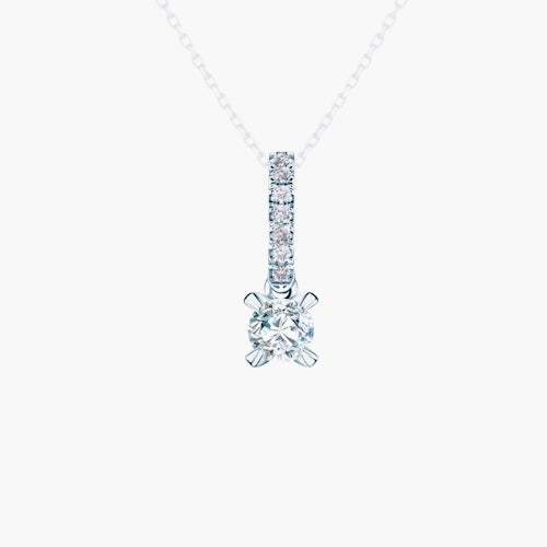 Zawieszka Share Your Love: białe złoto, diament